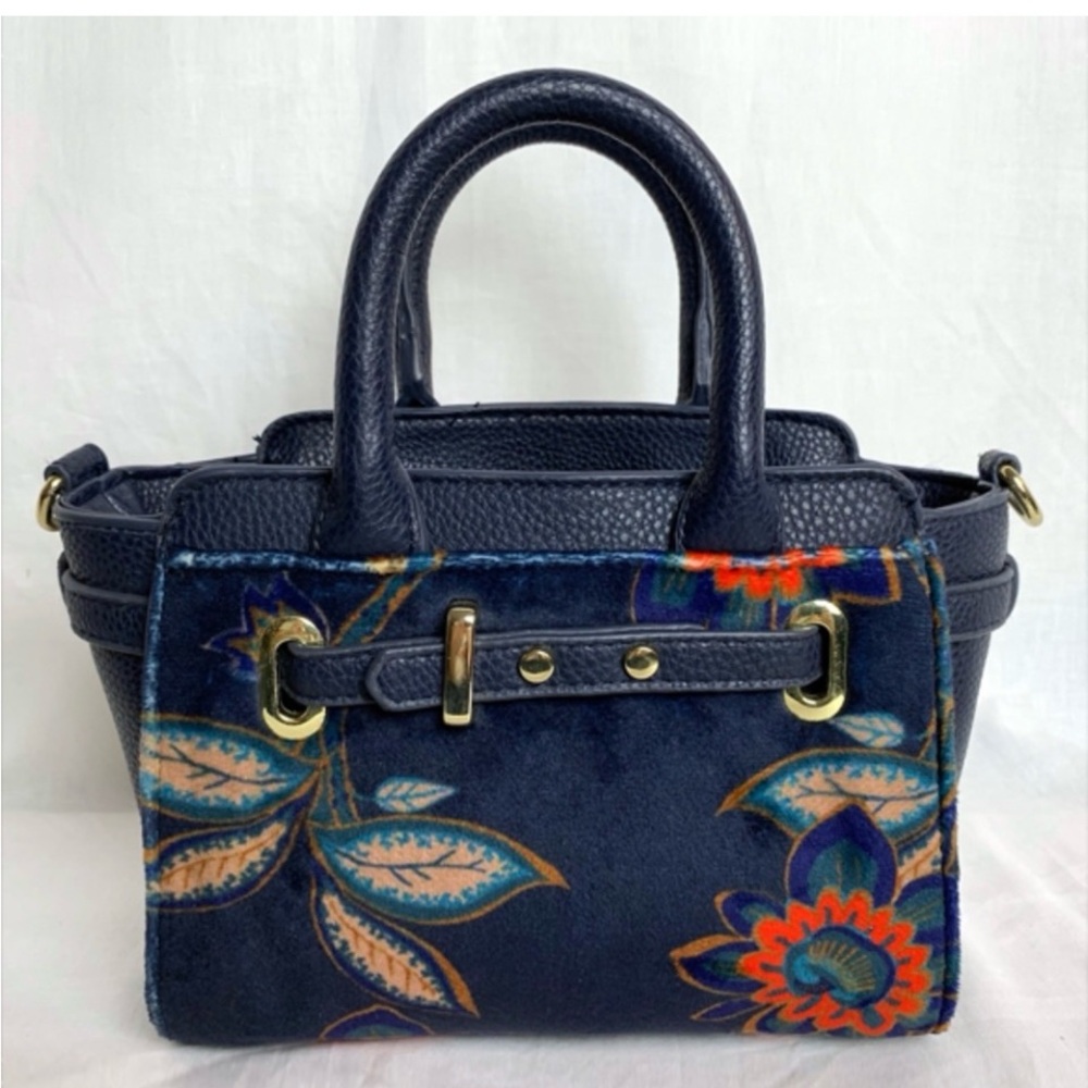 Floral Blue Handbag cross body